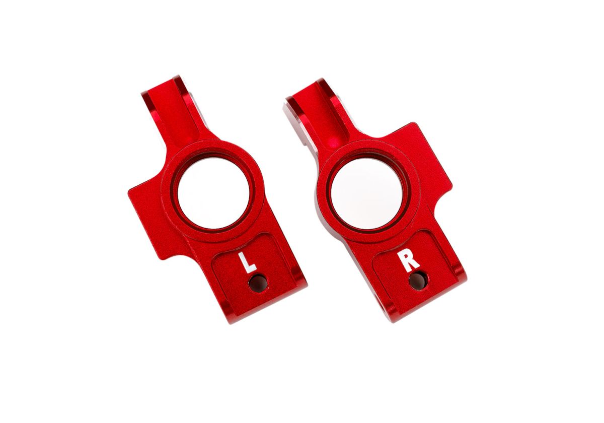 Traxxas 8352X-RED Red Aluminum Stub Axle Carriers