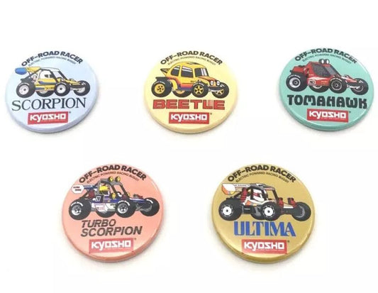 Kyosho 87525 Vintage Buggy Badge 2WD Series Assortment (5 Types)