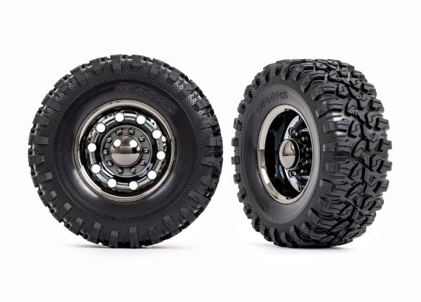 Traxxas 8854X TRX-6 Rear Tires/Wheels