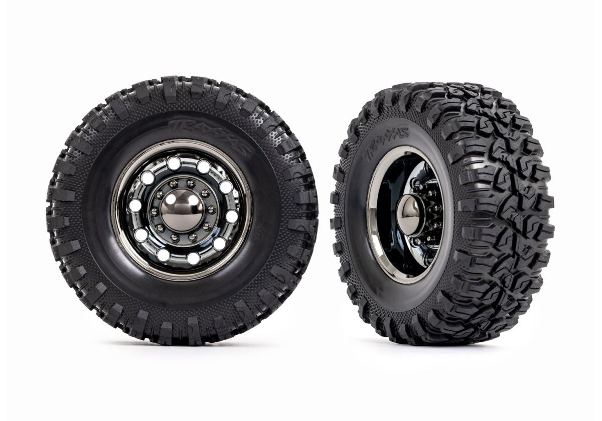 Traxxas 8854X TRX-6 Rear Tires/Wheels