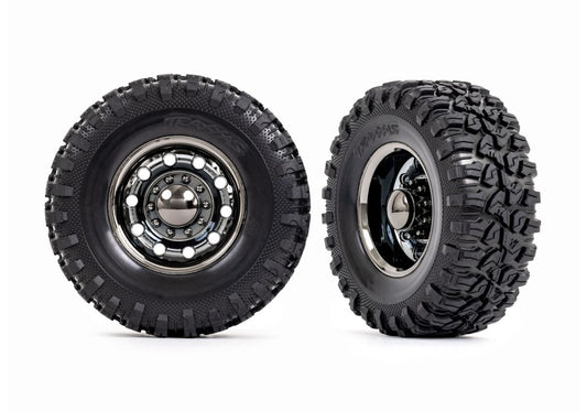 Traxxas 8854X TRX-6 Rear Tires/Wheels