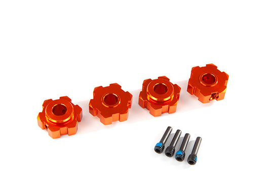 Traxxas 8956T 17 mm Orange Aluminum Hex Wheel Hubs (2) MAXX/ Maxx Slash