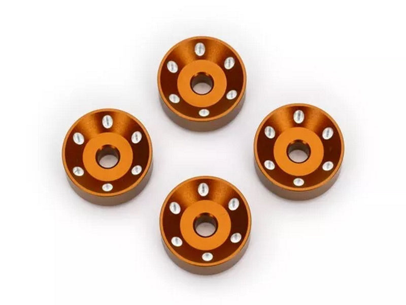 Traxxas 10257-ORNG (4) Wheel Washers Machined Aluminum Orange For Maxx Slash