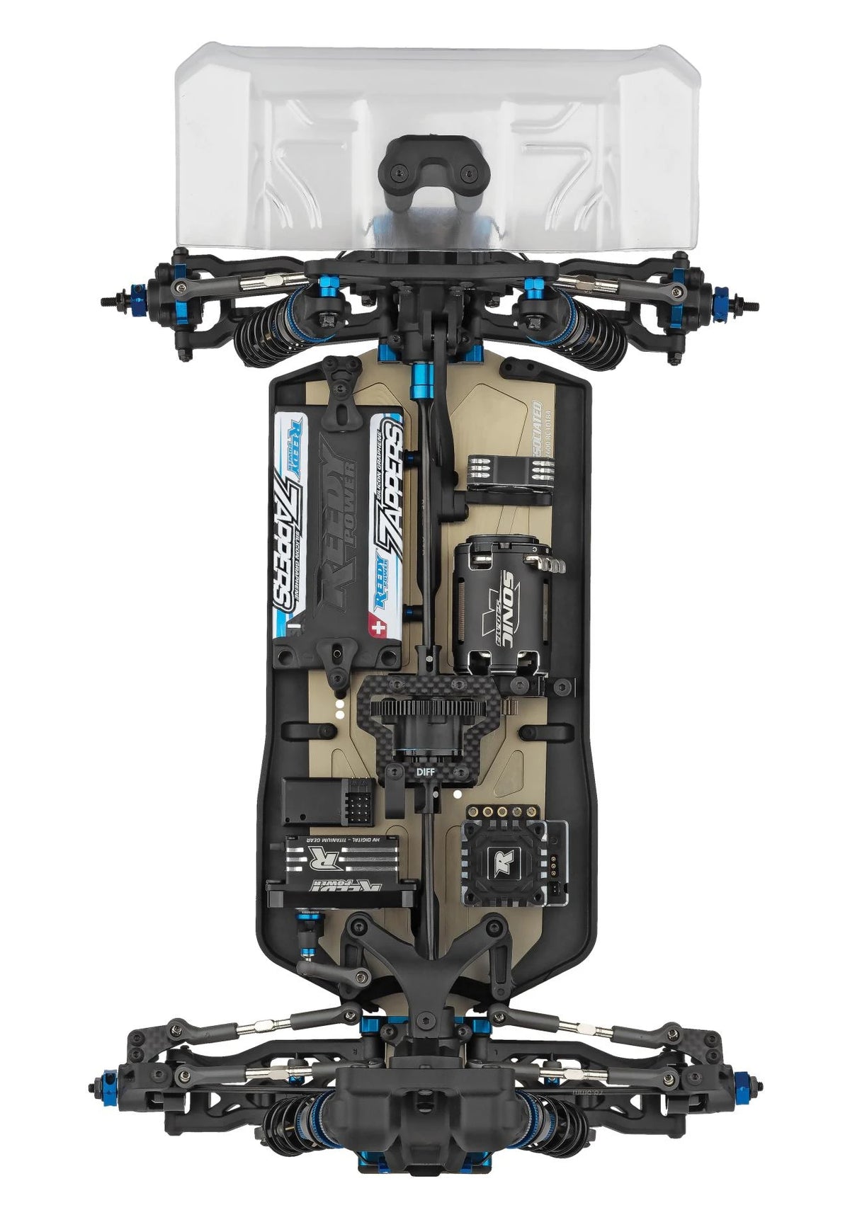 RC10B84.1D top down chassis