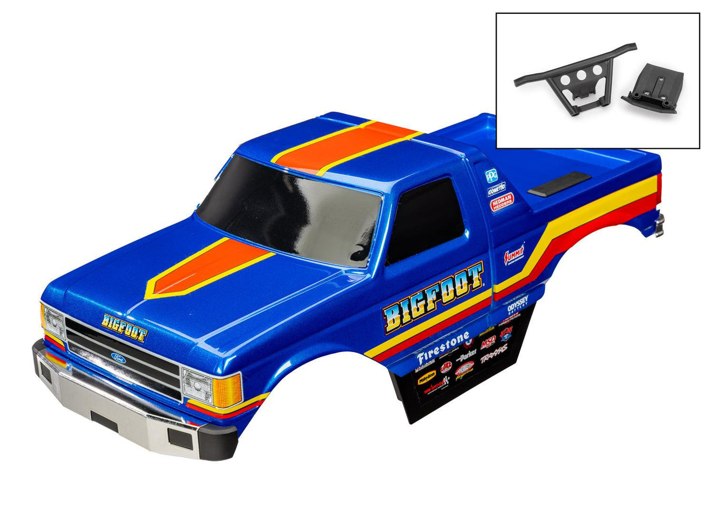 Traxxas 9020-BLUE BIGFOOT No. 8 4X4 Blue Body.