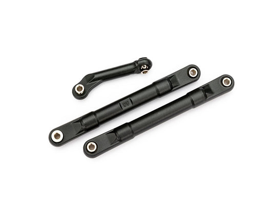 Traxxas 9027 Black Composite Toe Links 98mm with Steering Link