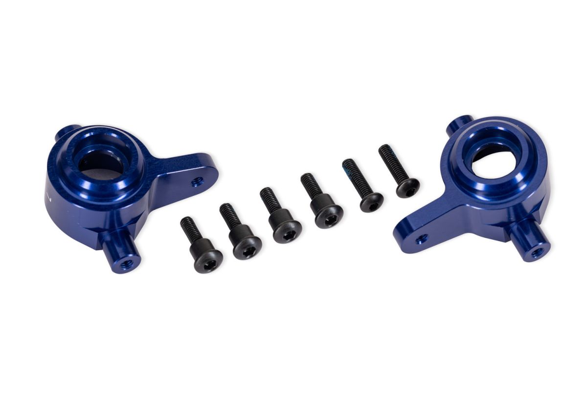 Traxxas 9064-BLUE Blue Aluminum Steering Blocks