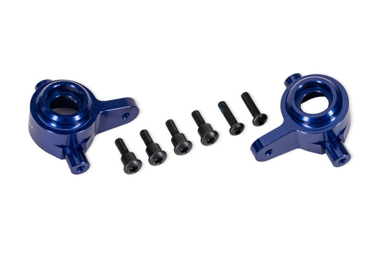 Traxxas 9064-BLUE Blue Aluminum Steering Blocks