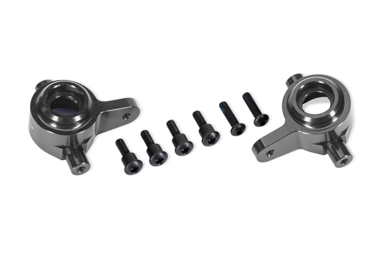 Traxxas 9064-GRAY Gray Aluminum Steering Blocks