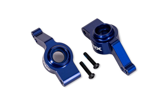 Traxxas 9065-BLUE Blue Aluminum Stub Axle Carriers