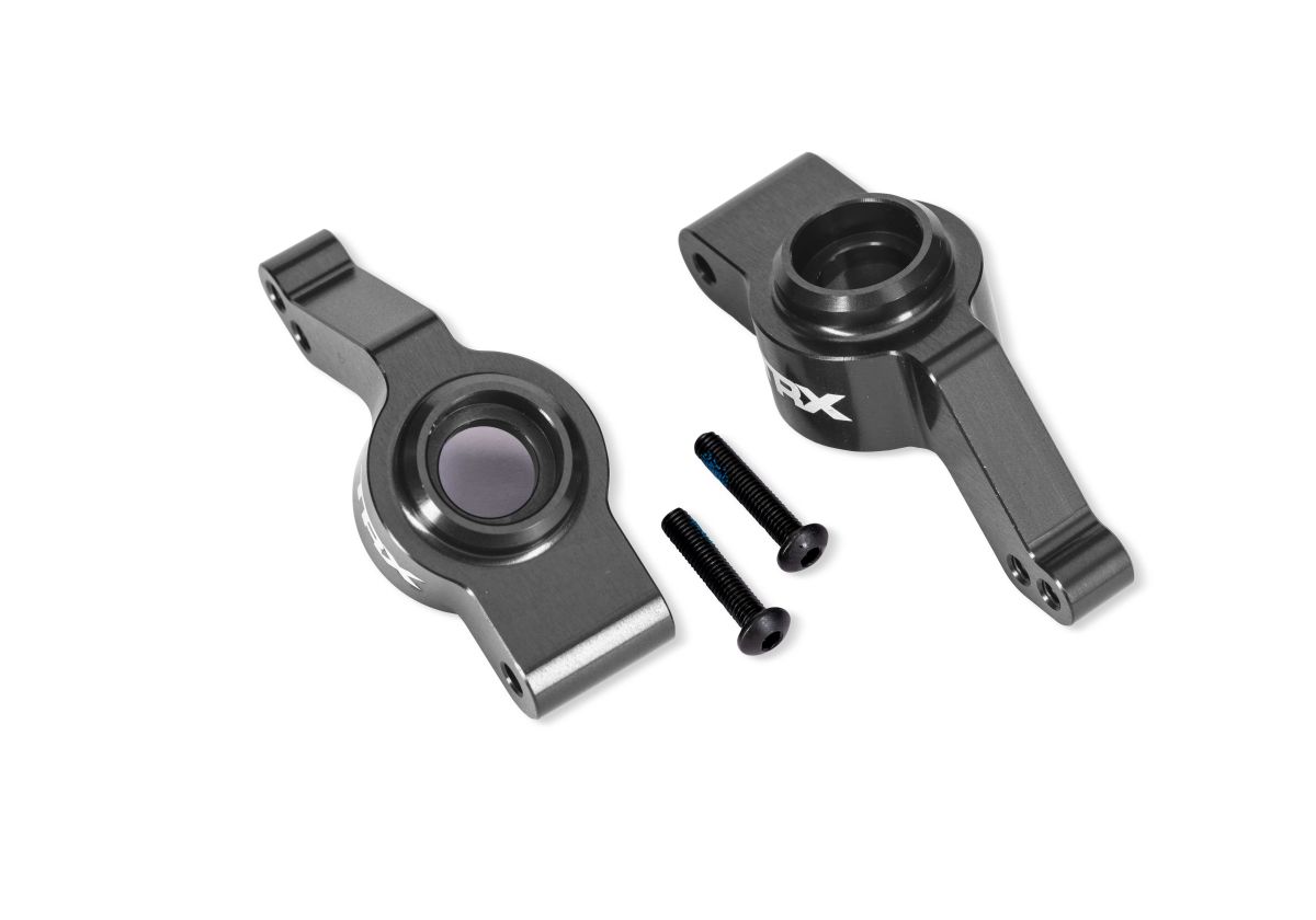 Traxxas 9065-GRAY Gray Aluminum Stub Axle Carriers