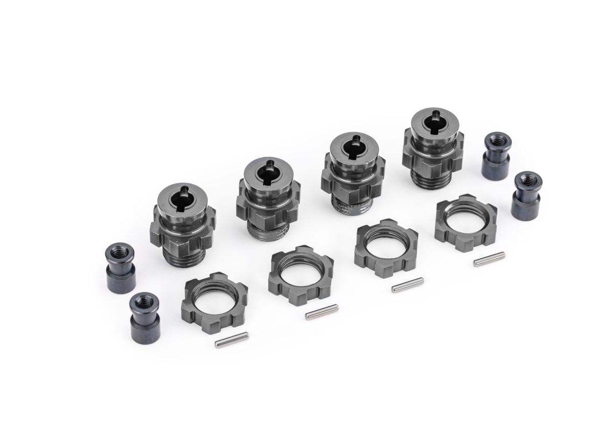 Traxxas 9086-GRAY 17mm Splined Wheel Hubs