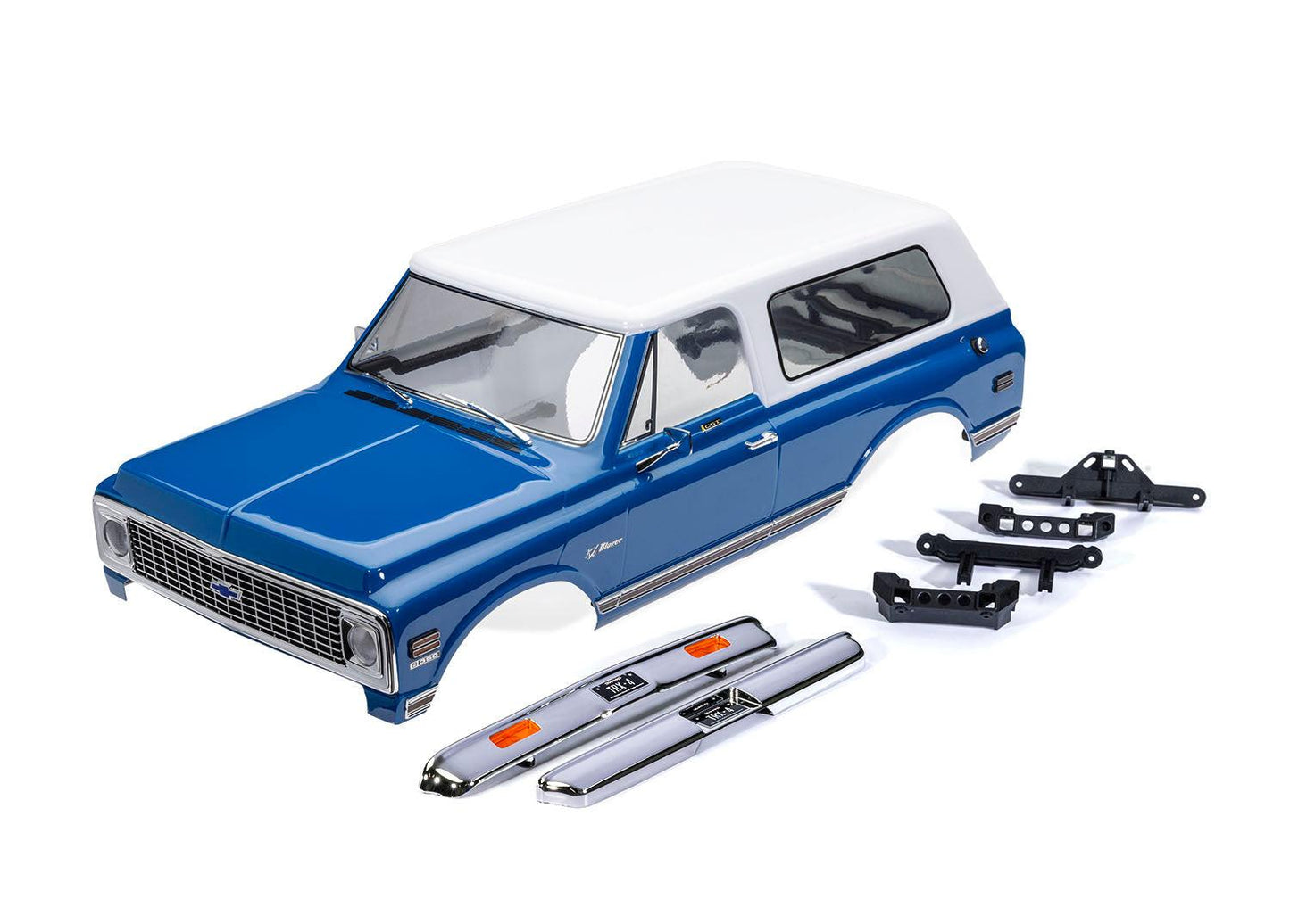 Traxxas 9130-BLWT TRX-4 1972 Chevrolet Blazer Blue & White Clipless Body.