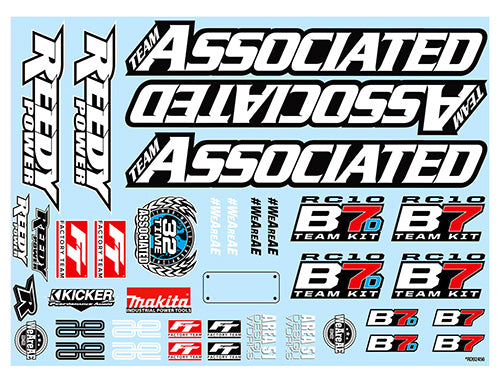 Team Associated ASC92465 Decal Sheet