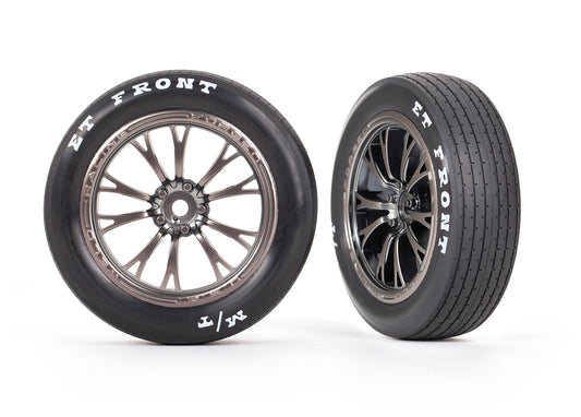 Traxxas 9474A Weld Satin Black Chrome Wheels