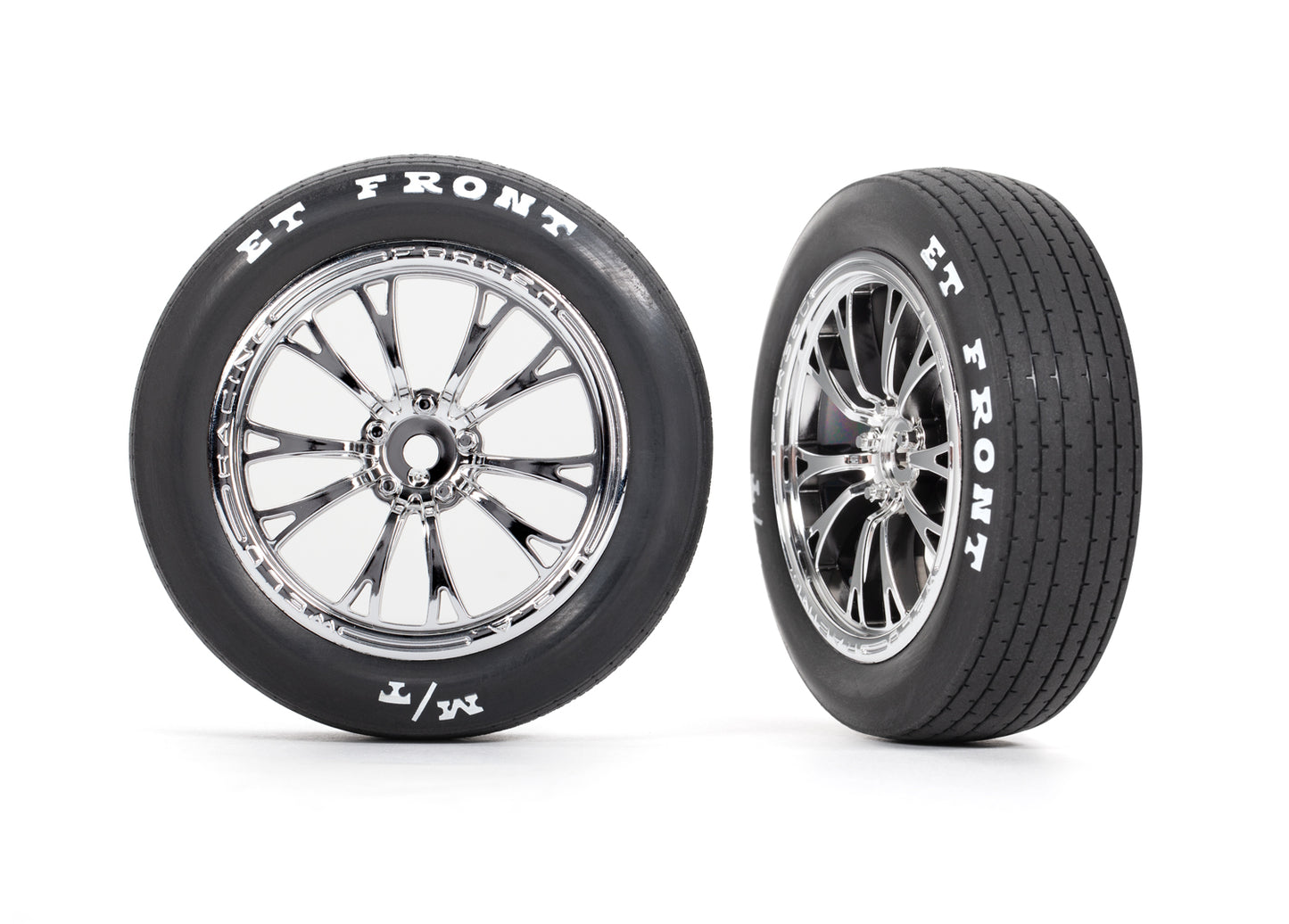 Traxxas 9474R Weld Chrome Front Wheels & Tires