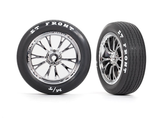 Traxxas 9474R Weld Chrome Front Wheels & Tires