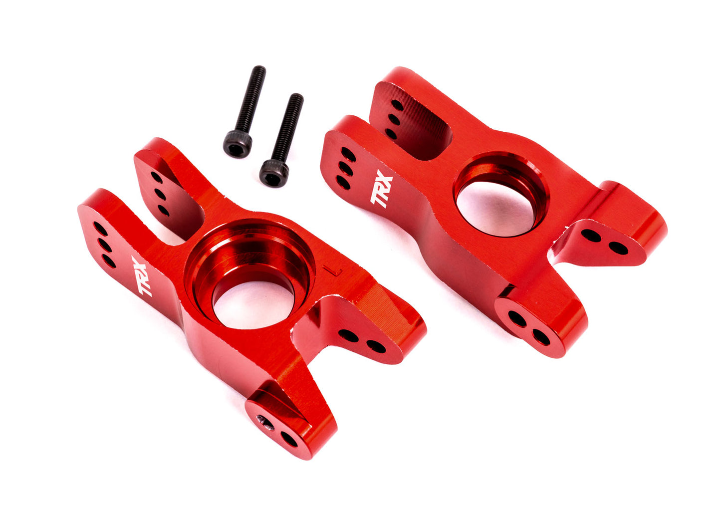 Traxxas 9552R Red Aluminum Stub Axle Carriers Sledge