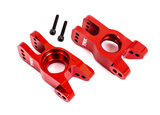 Traxxas 9552R Red Aluminum Stub Axle Carriers Sledge
