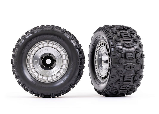Traxxas 9572X 3.8" Modular Wheels & Sledgehammer Tires (2)