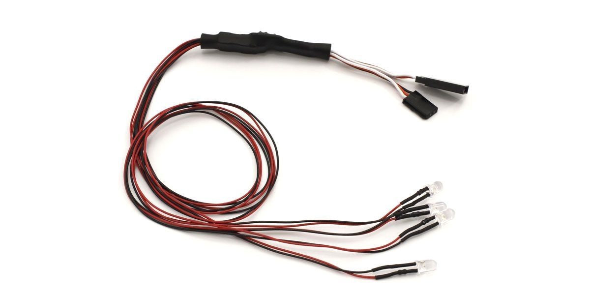 Kyosho 97054-4R-C LED Light Unit (5mm/4 Bulbs/L=400/Red)