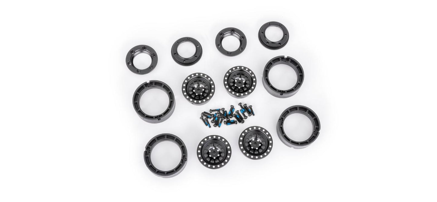 Traxxas 9881-BLK TRX-4M Aluminum Beadlock Wheels (4)