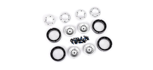 Traxxas 9881-SLVR TRX-4M Aluminum Beadlock Wheels (4)