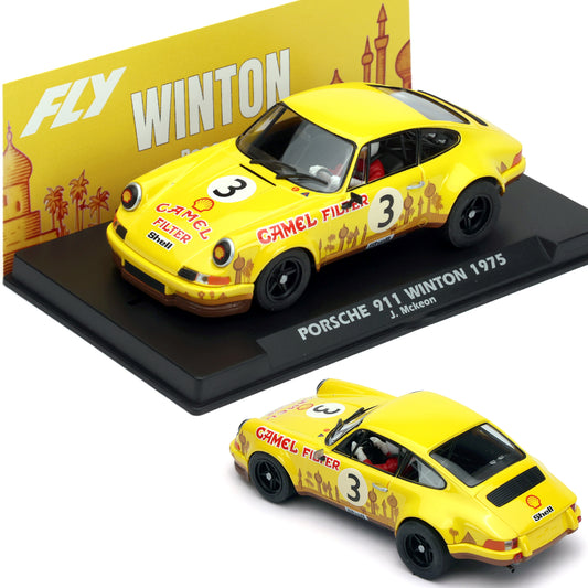 Fly Porsche 911 Camel Winton Motor Raceway 1/32 Slot Car A2086 Flyslot