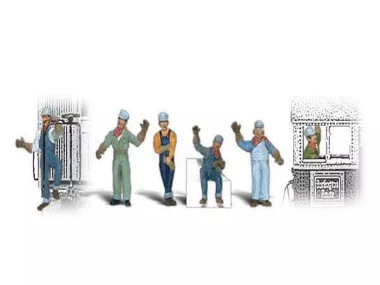 Woodland Scenics A2153 N Train Figures Engineers