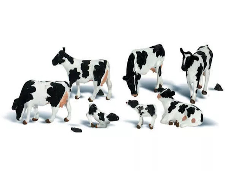 Woodland Scenics A2187 N Train Figures Holstein Cows