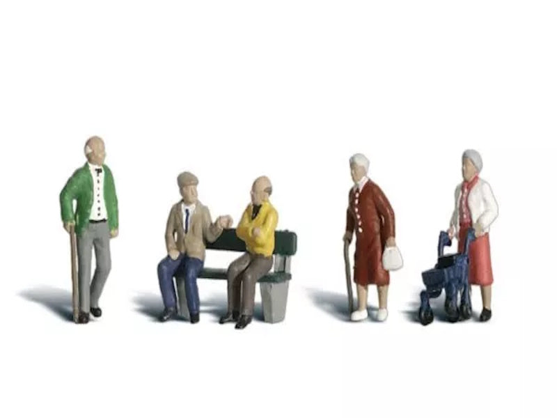 Woodland Scenics A2201 N Train Figures Senior Citizens