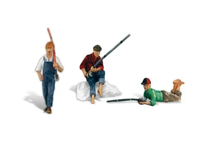 Woodland Scenics A2569 Fishing Buddies G Train Figures - PowerHobby