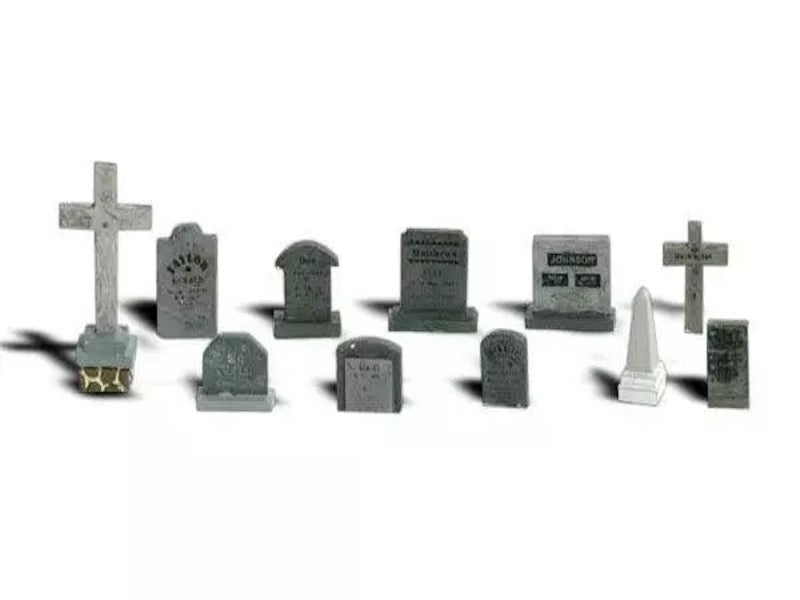 Woodland Scenics A2726 O Train Figures Tombstones