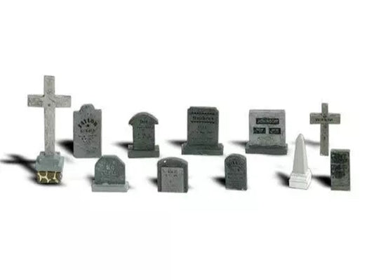 Woodland Scenics A2726 O Train Figures Tombstones