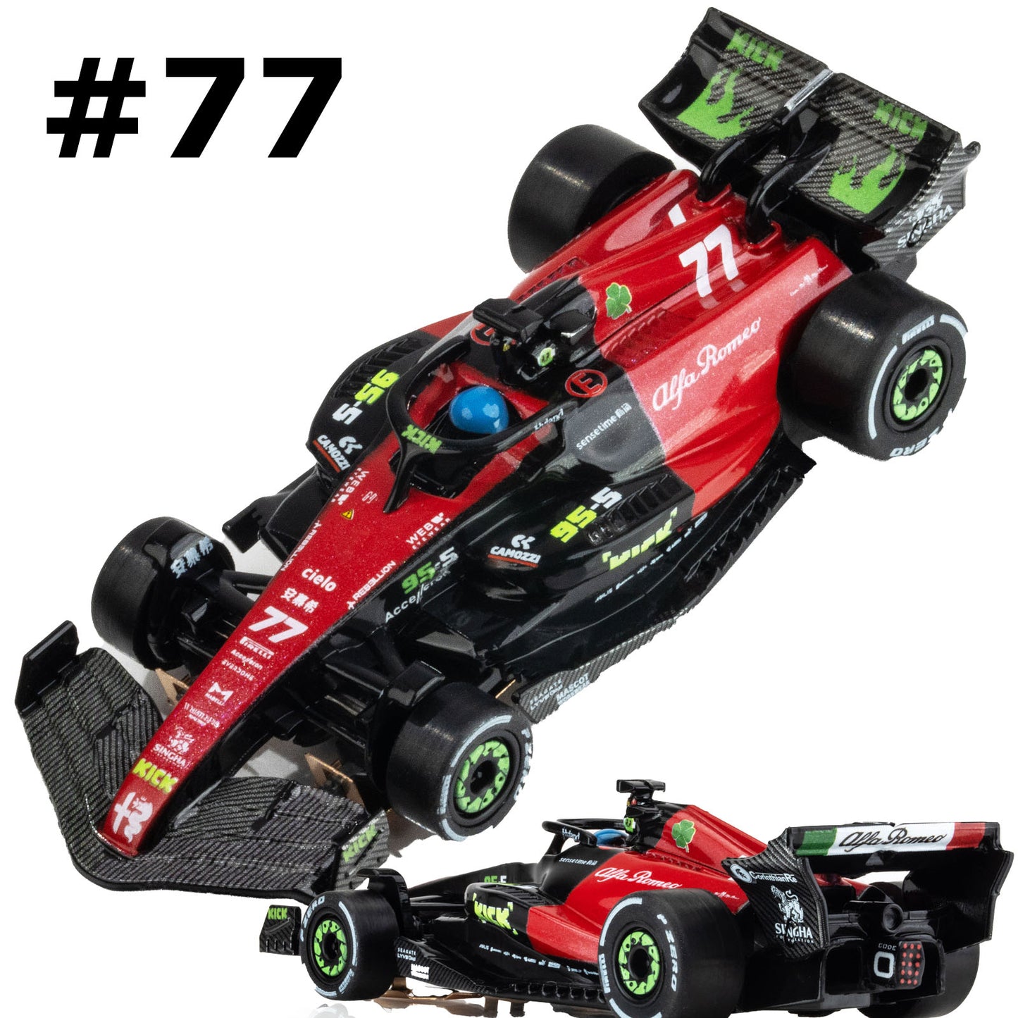 AFX 22081 Alfa Romeo F1 Spa Valtteri Bottas HO Slot Car Formula One.