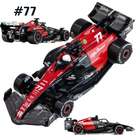 AFX 22083 2023 Alfa Romeo F1 Valterri Bottas #77 HO Scale Slot Car AFX22083 - PowerHobby