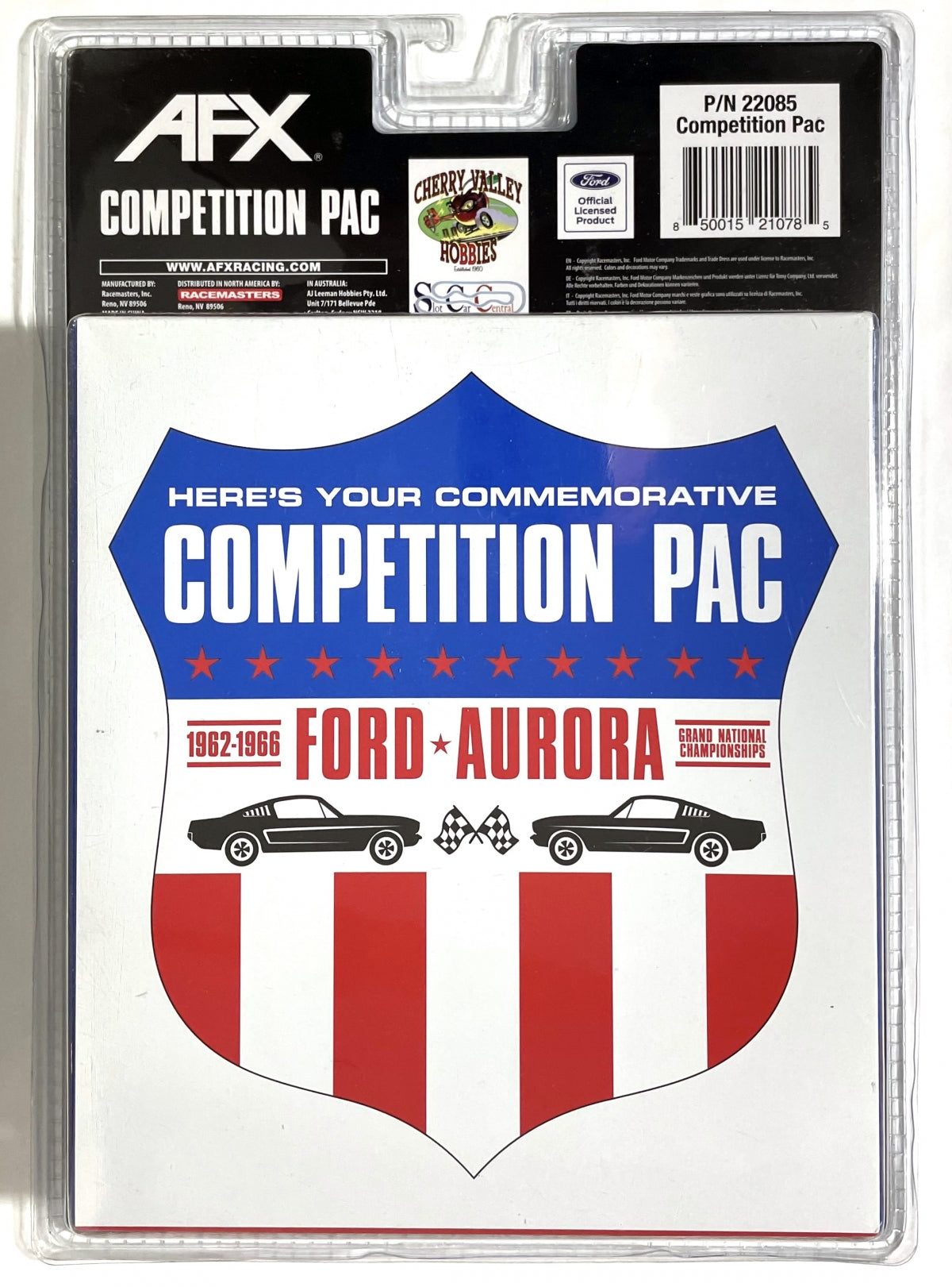 AFX 1966 Mustang Competition Pac HO Slot Car for Auto World Exclusive 22085