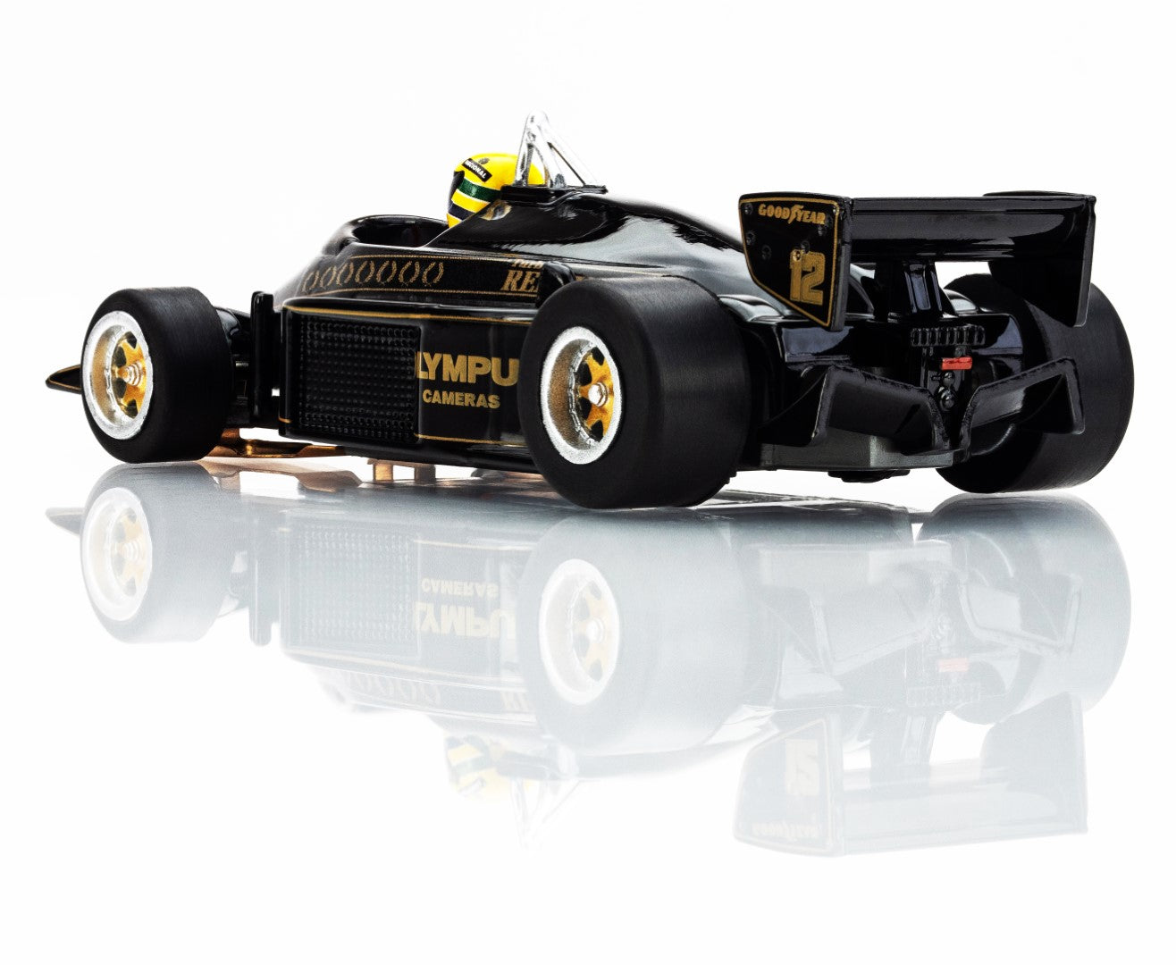 AFX 22113 Ayrton Senna Lotus 97T 1985 Black HO Slot Car MegaG+
