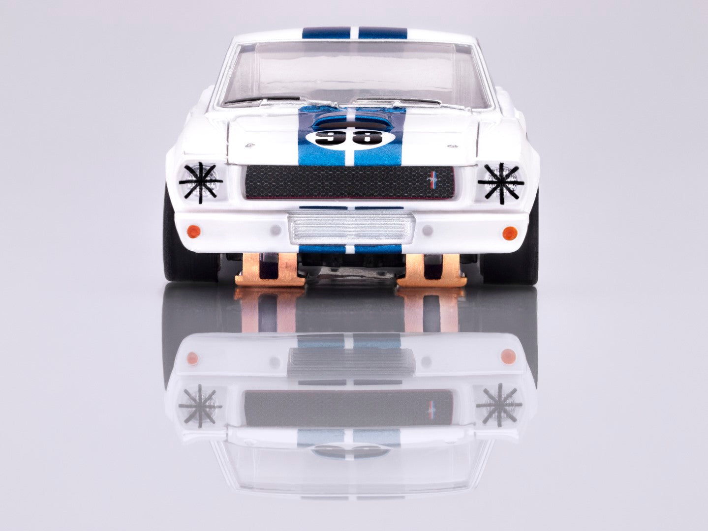 AFX 22125 1965 Shelby Ford Mustang GT350R Ken Miles HO Slot Car MegaG+ AFX22125