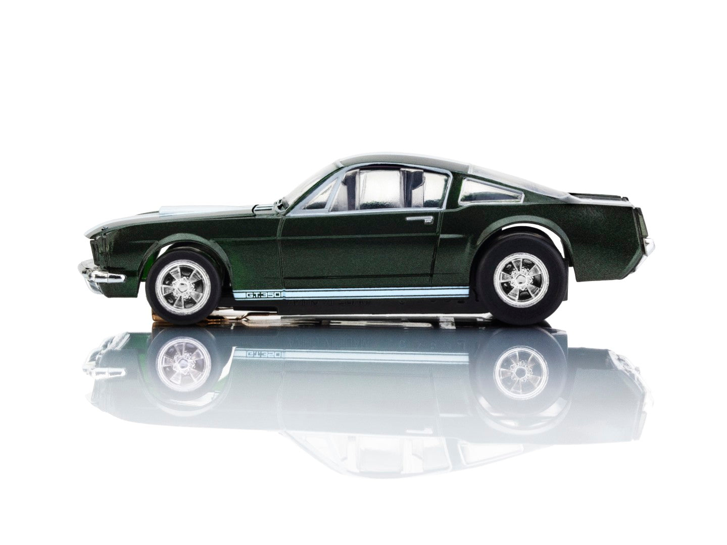 AFX 22150 1966 Shelby Mustang GT350R Ivy Green Mega G+ HO Slot Car