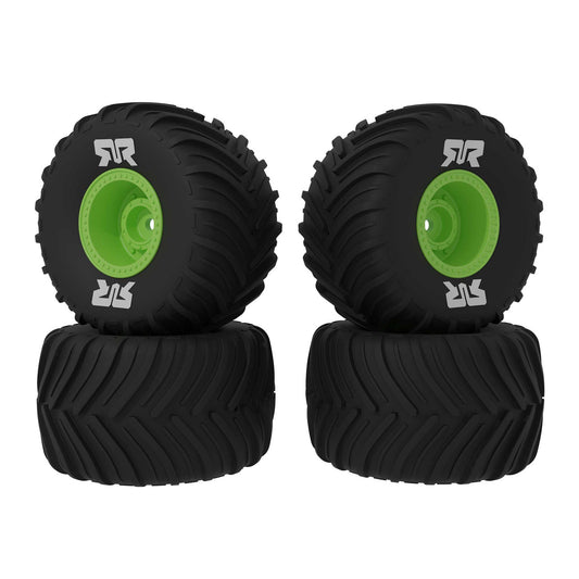 ARRMA ARA-2610 GROM dBoots Chevron Tires Green