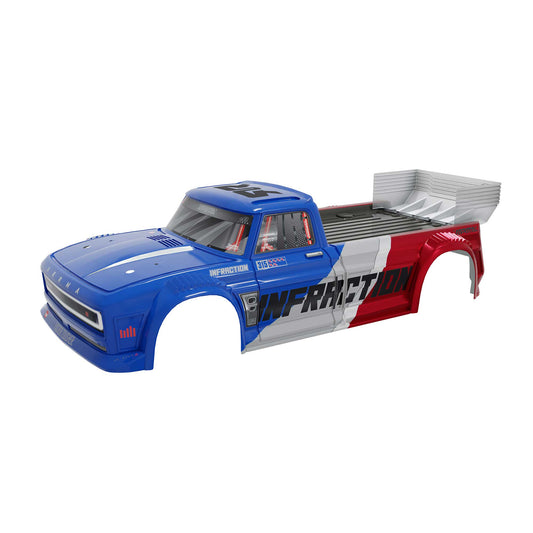 ARRMA ARA-2644 Infraction Painted Body Blue Red