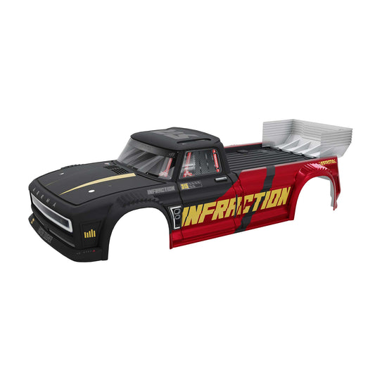 ARRMA ARA-2645 Infraction Painted Body Black Red