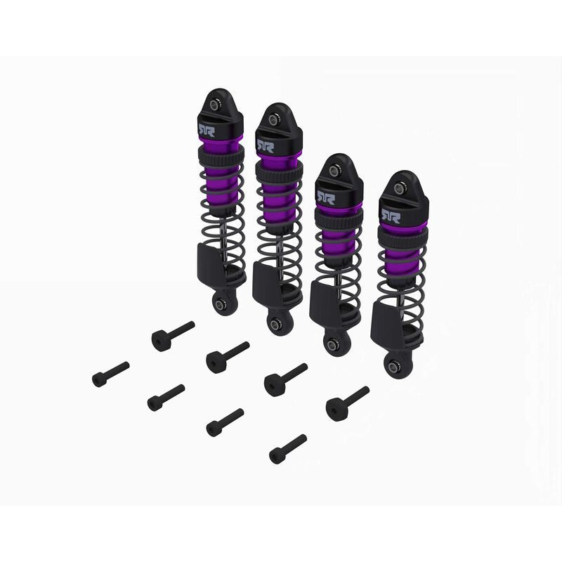 Arrma ARA-2762 Shock Set, Front/Rear Assembled, TBC cSt Oil, Purple (4Pcs): MINI