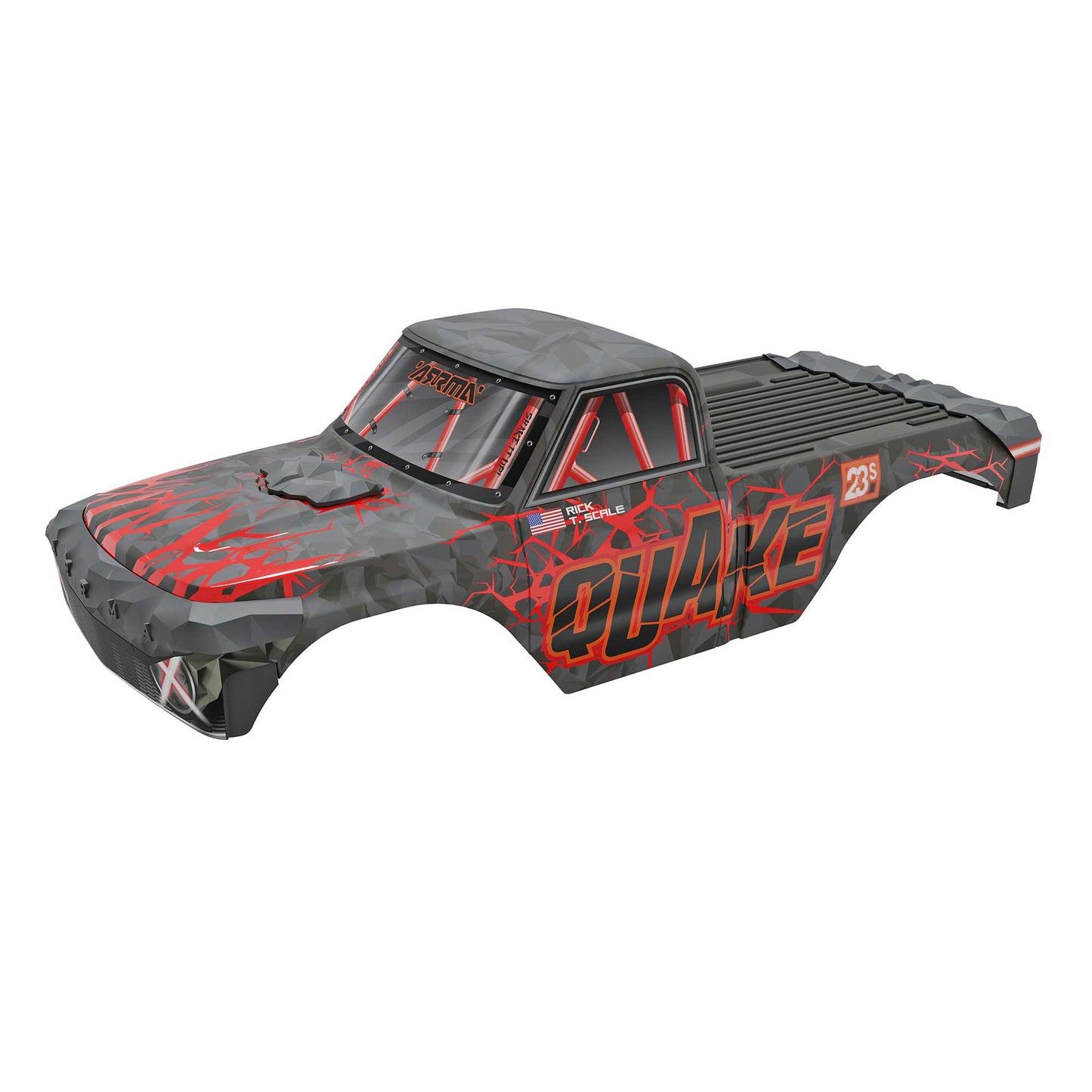 ARRMA ARA-2879 Quake Painted Body Set Red