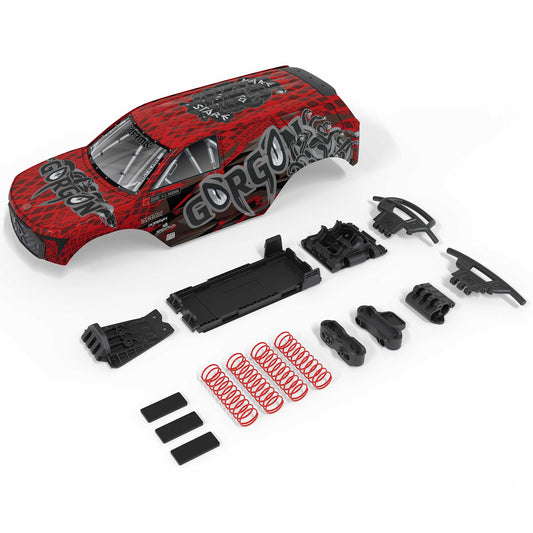 ARRMA ARA-3417 Gorgon Painted Body Red/Black