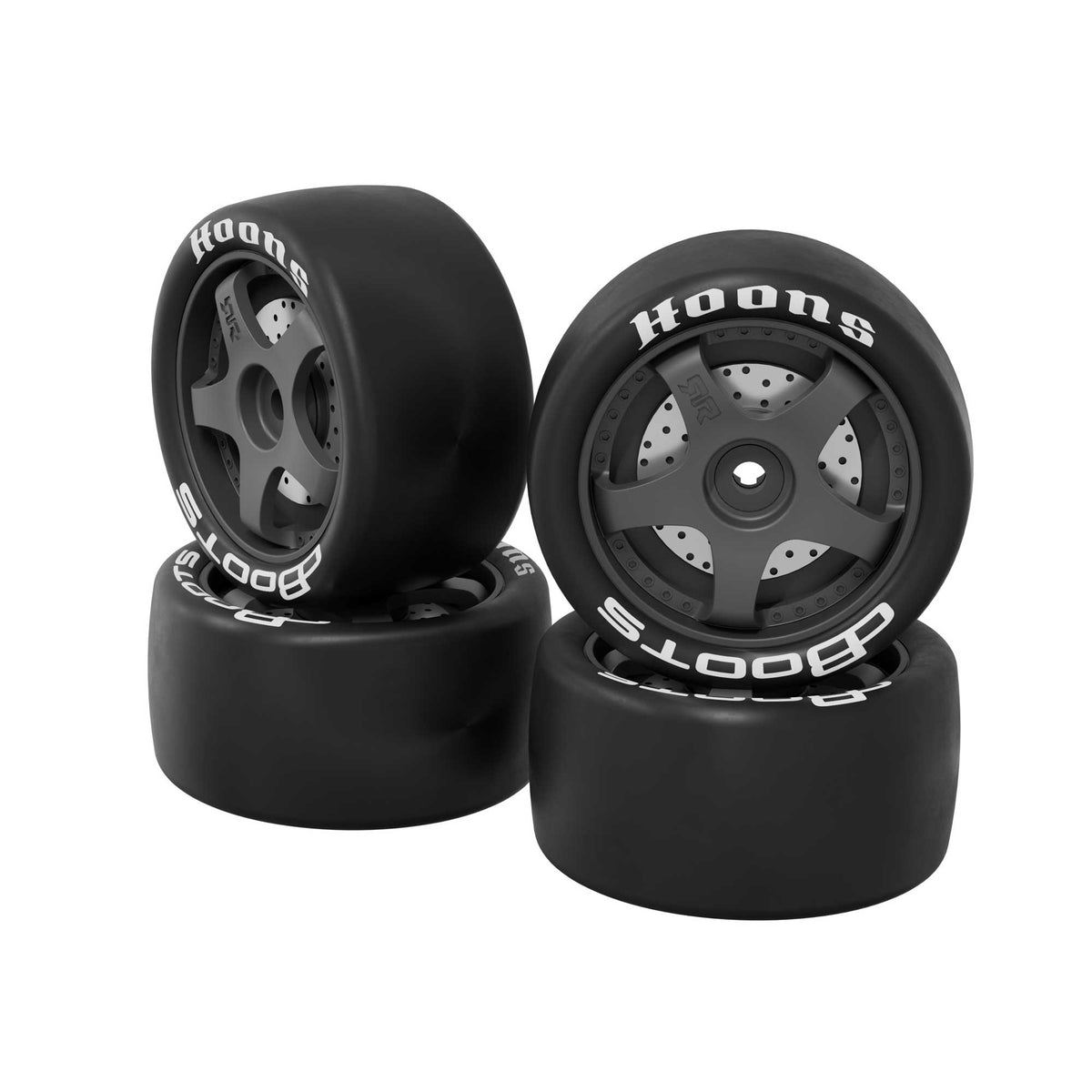 ARRMA ARA-3597 GROM dBoots Hoons 28/055 1.65 5-Spoke Wheels & Tires 12mm Hex
