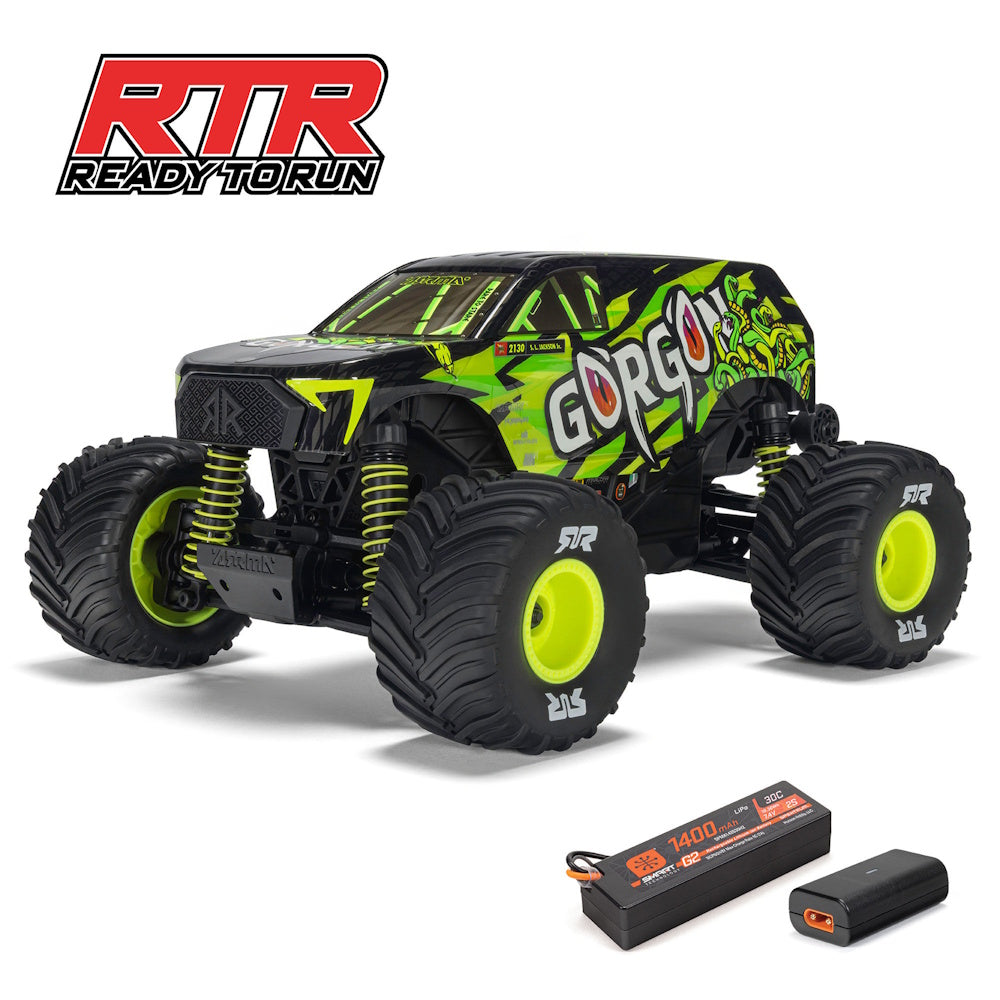 ARRMA 2130T1 [YELLOW] Gorgon Grom 4x4 1/16 Scale RTR Brushed Monster Truck