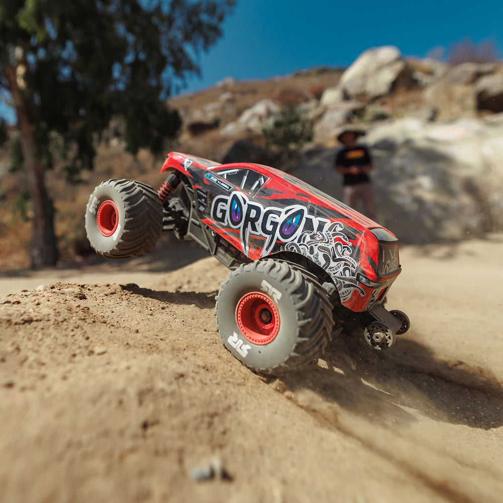 ARRMA 2130T2 [RED] Gorgon Grom 4x4 1/16 Scale RTR Brushed Monster Truck