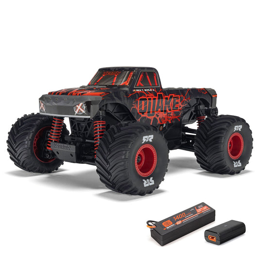 ARRMA 2137T1 [RED] Quake Grom 4x4 1/16 Scale RTR Brushed Monster Truck